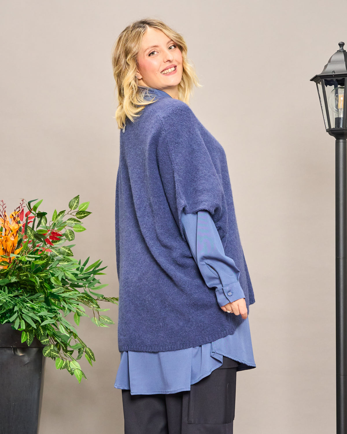Gilet Oversize in Alpaca