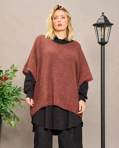 Gilet Oversize in Alpaca