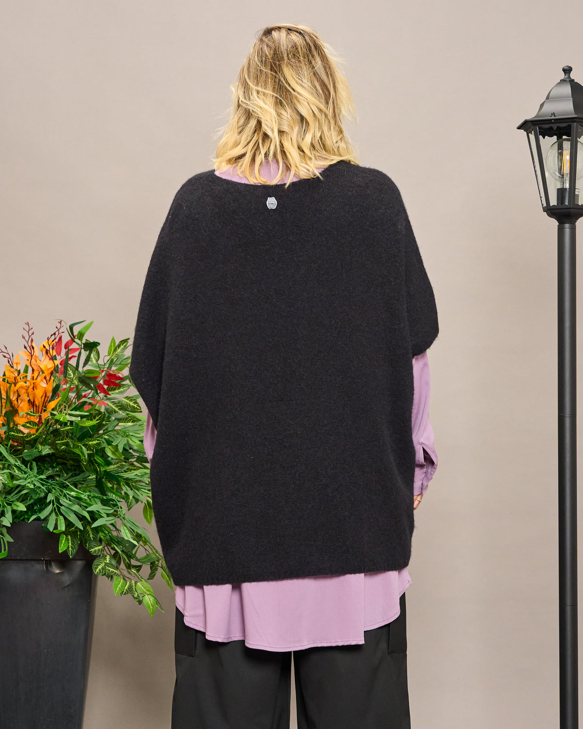 Gilet Oversize in Alpaca