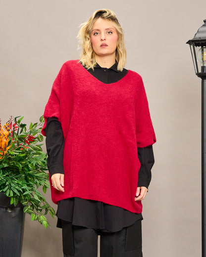Gilet Oversize in Alpaca