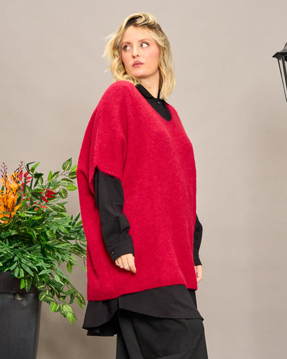 Gilet Oversize in Alpaca
