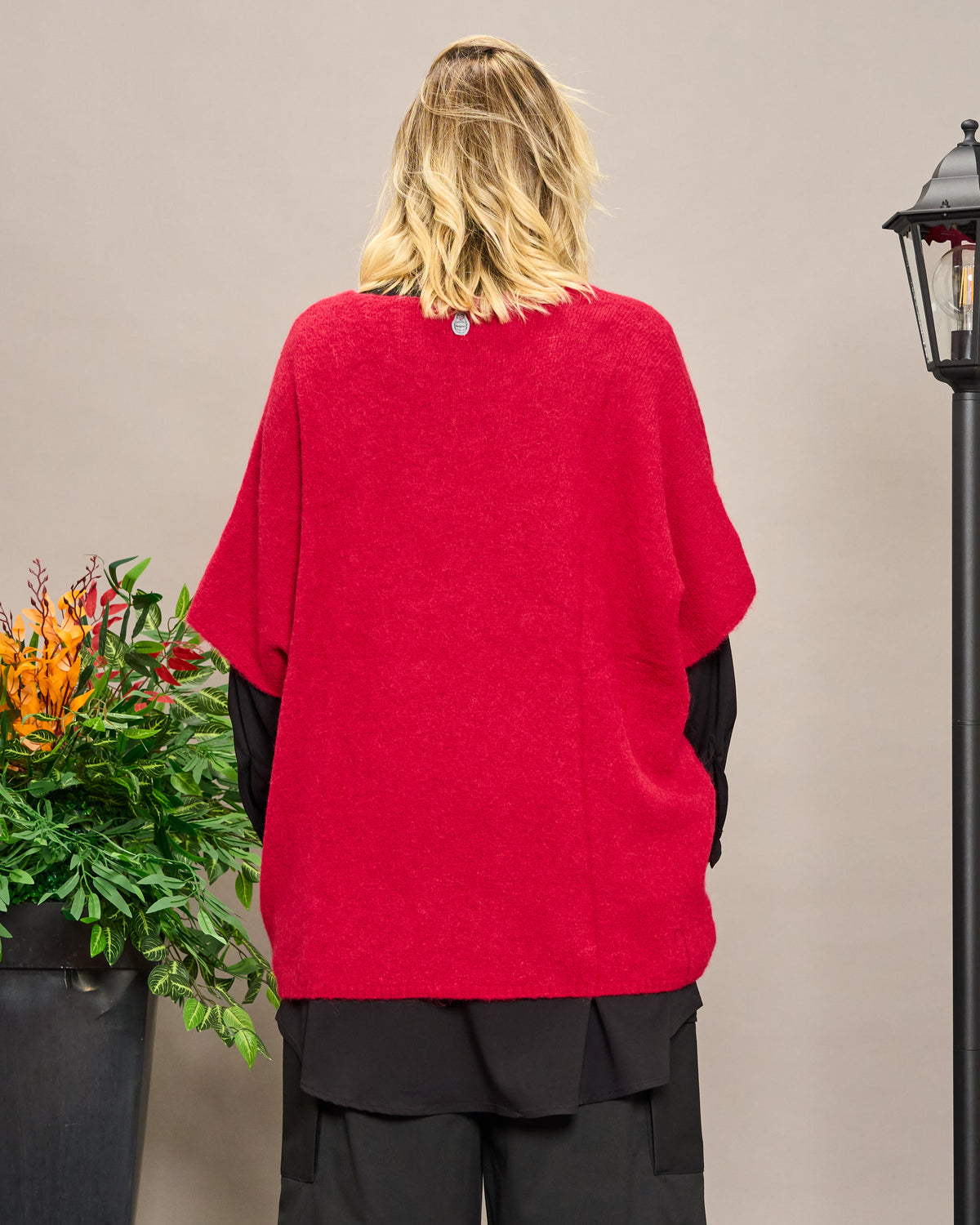 Gilet Oversize in Alpaca