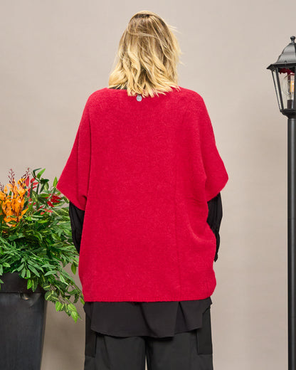 Gilet Oversize in Alpaca
