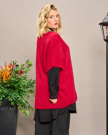 Gilet Oversize in Alpaca