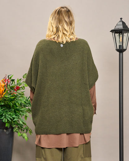 Gilet Oversize in Alpaca