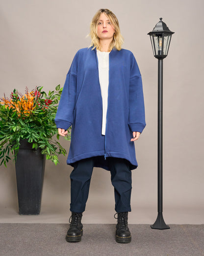Flared Sweatshirt Jacket