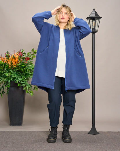 Flared Sweatshirt Jacket