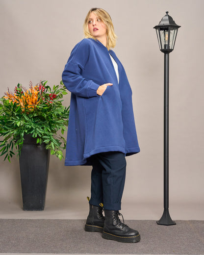 Flared Sweatshirt Jacket