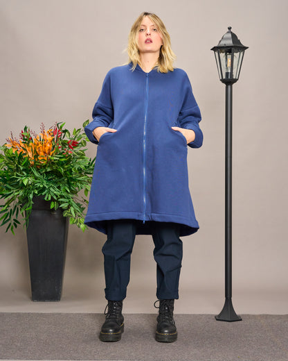 Flared Sweatshirt Jacket