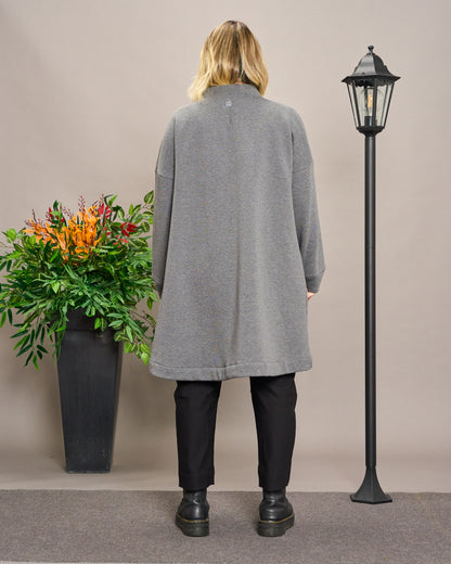 Flared Sweatshirt Jacket