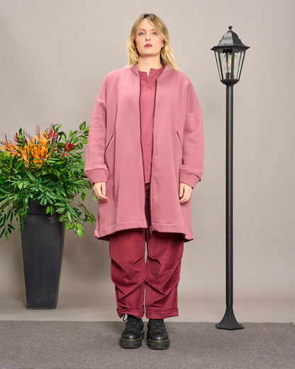 Flared Sweatshirt Jacket