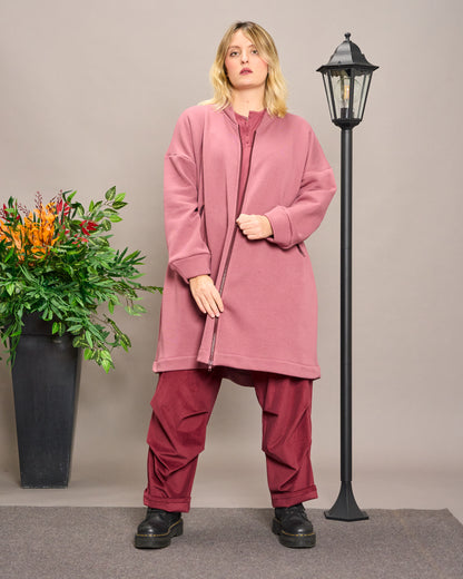 Flared Sweatshirt Jacket