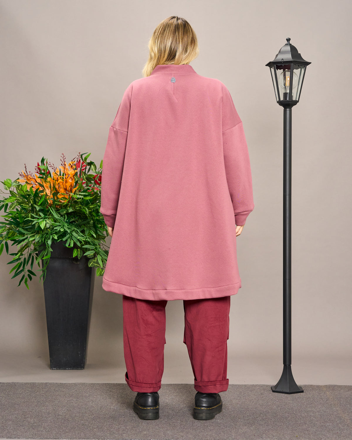 Flared Sweatshirt Jacket