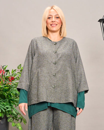Giacca Dritta con Manica a 3/4