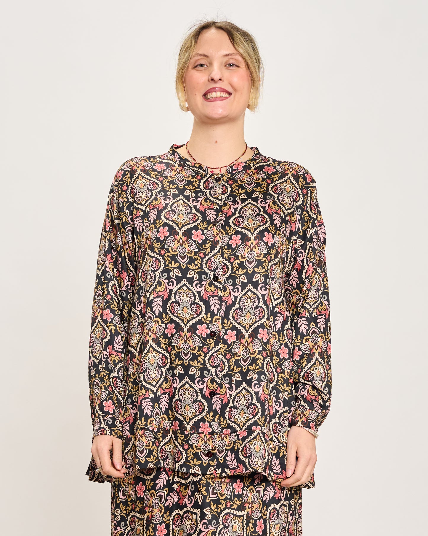 Camicia a Coreana Fantasia Cashmere