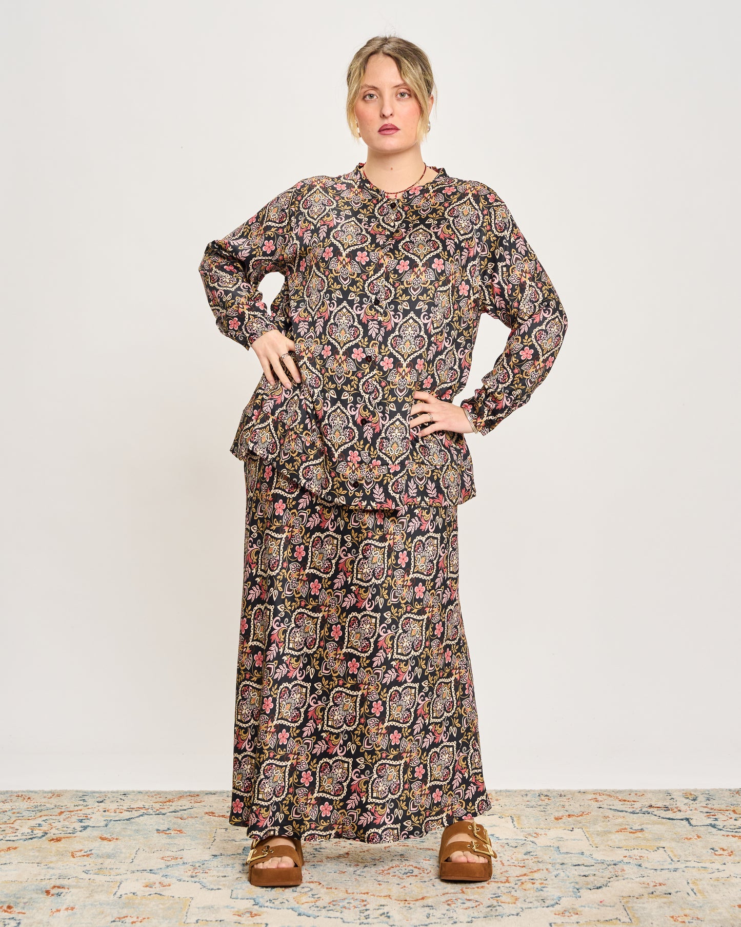Camicia a Coreana Fantasia Cashmere