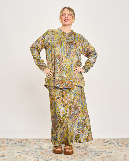 Camicia a Coreana Fantasia Cashmere
