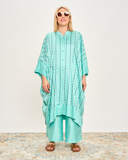 Abito Camicia Lungo Fantasia