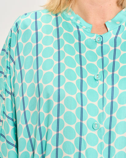 Abito Camicia Lungo Fantasia