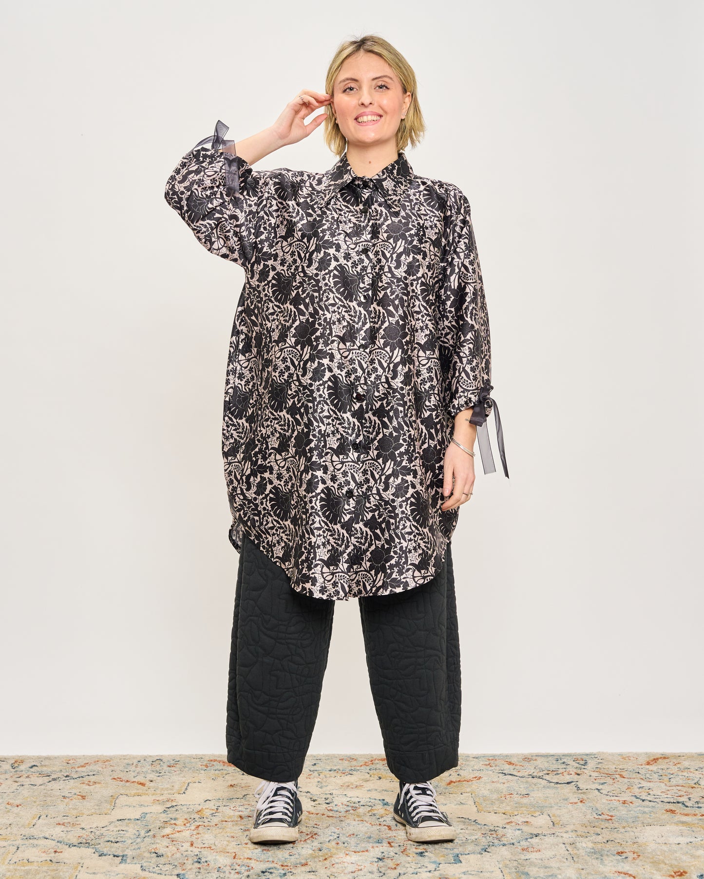 Oversized 70's Patterned Shirt