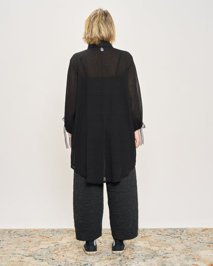Camicia Over Anni '70 Crepon