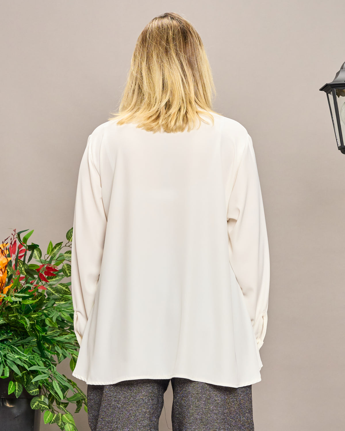 Soft Shirt with Rounded Collar