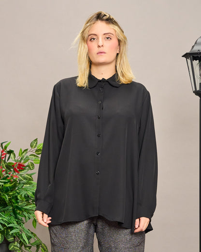 Soft Shirt with Rounded Collar