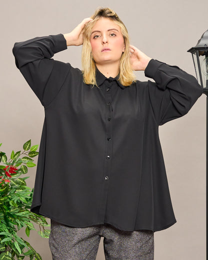 Soft Shirt with Rounded Collar
