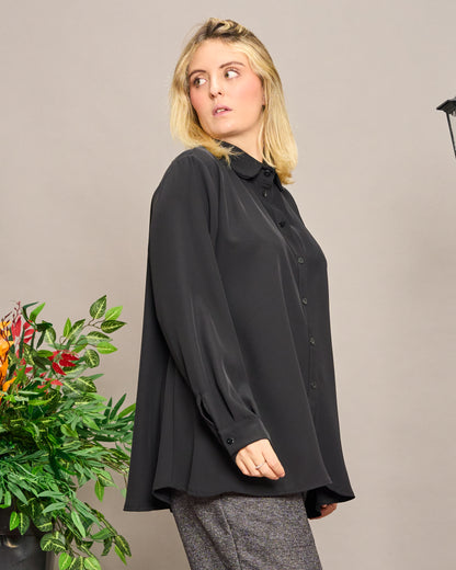 Soft Shirt with Rounded Collar