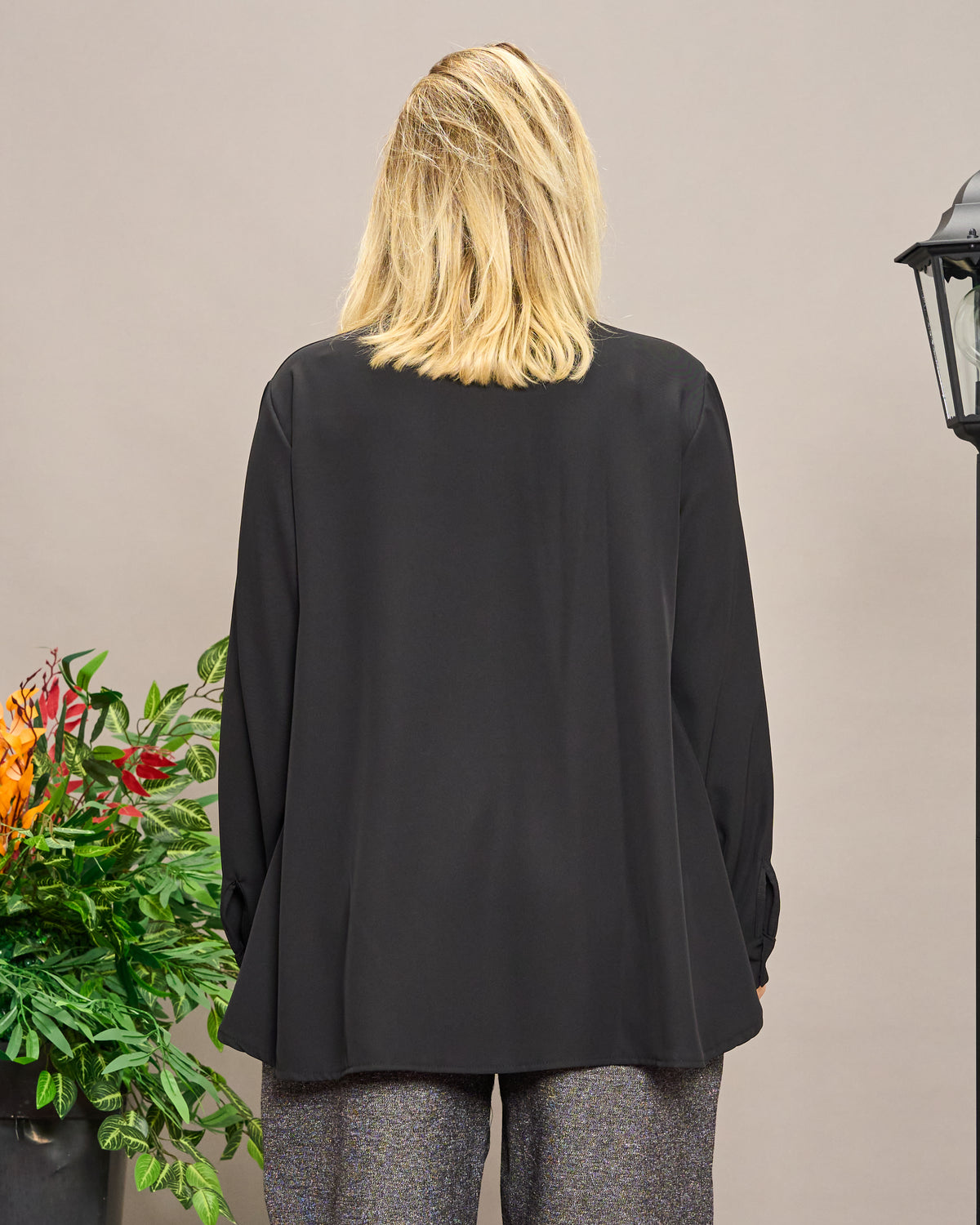 Soft Shirt with Rounded Collar