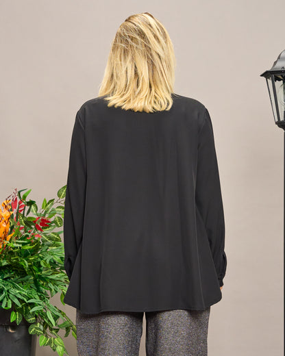 Soft Shirt with Rounded Collar