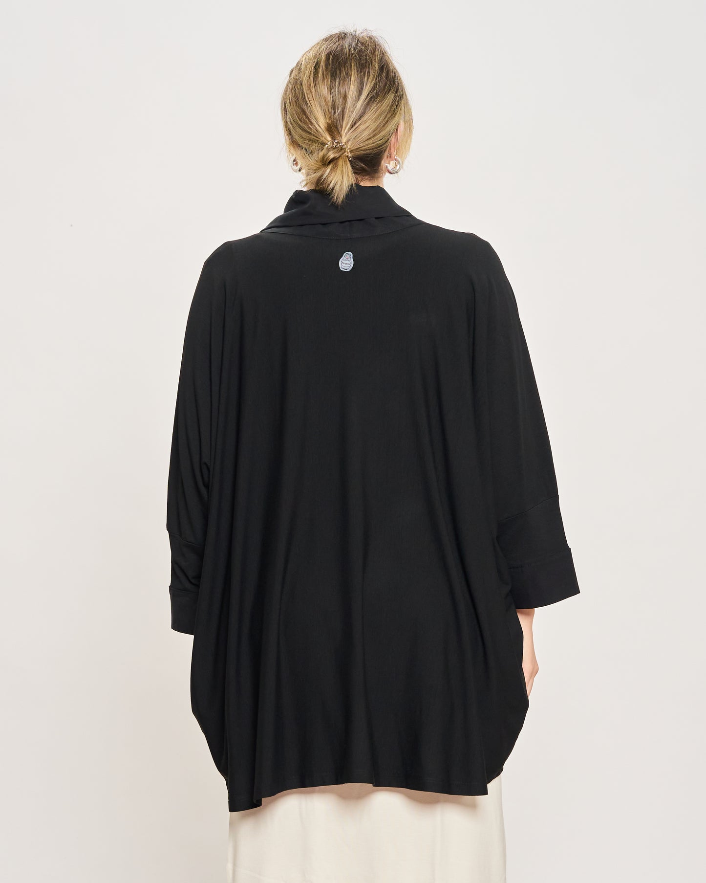 Cardigan Sciallato in Doppio Tessuto