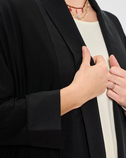 Cardigan Sciallato in Doppio Tessuto