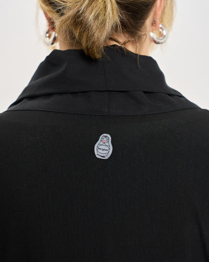 Cardigan Sciallato in Doppio Tessuto