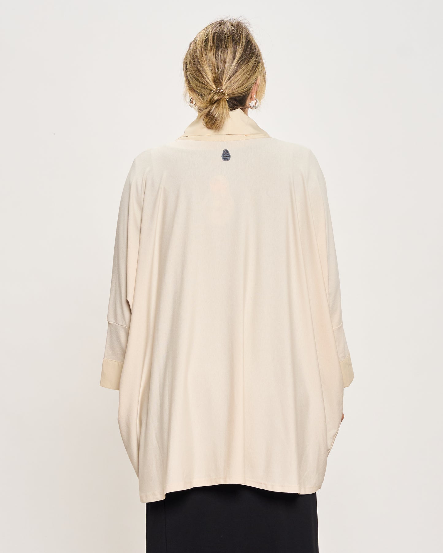 Cardigan Sciallato in Doppio Tessuto