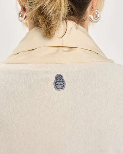 Cardigan Sciallato in Doppio Tessuto