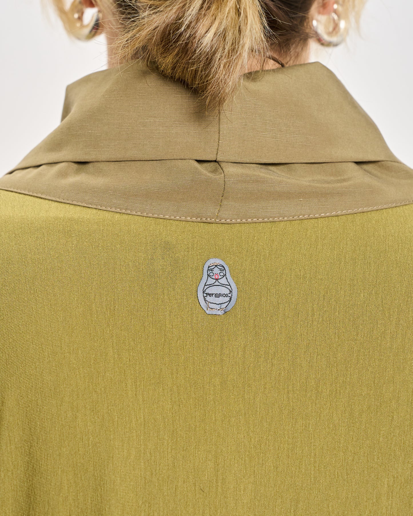 Cardigan Sciallato in Doppio Tessuto