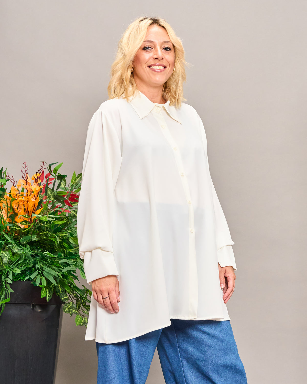 Ruffle Cuff Shirt