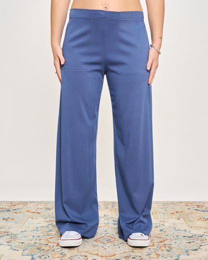 Pantalone Dritto in Viscosa Stretch