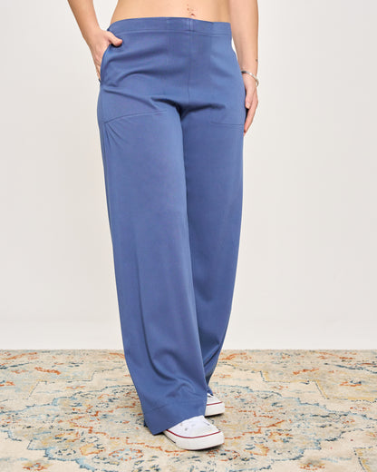 Pantalone Dritto in Viscosa Stretch