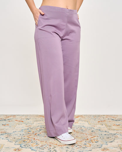 Pantalone Dritto in Viscosa Stretch