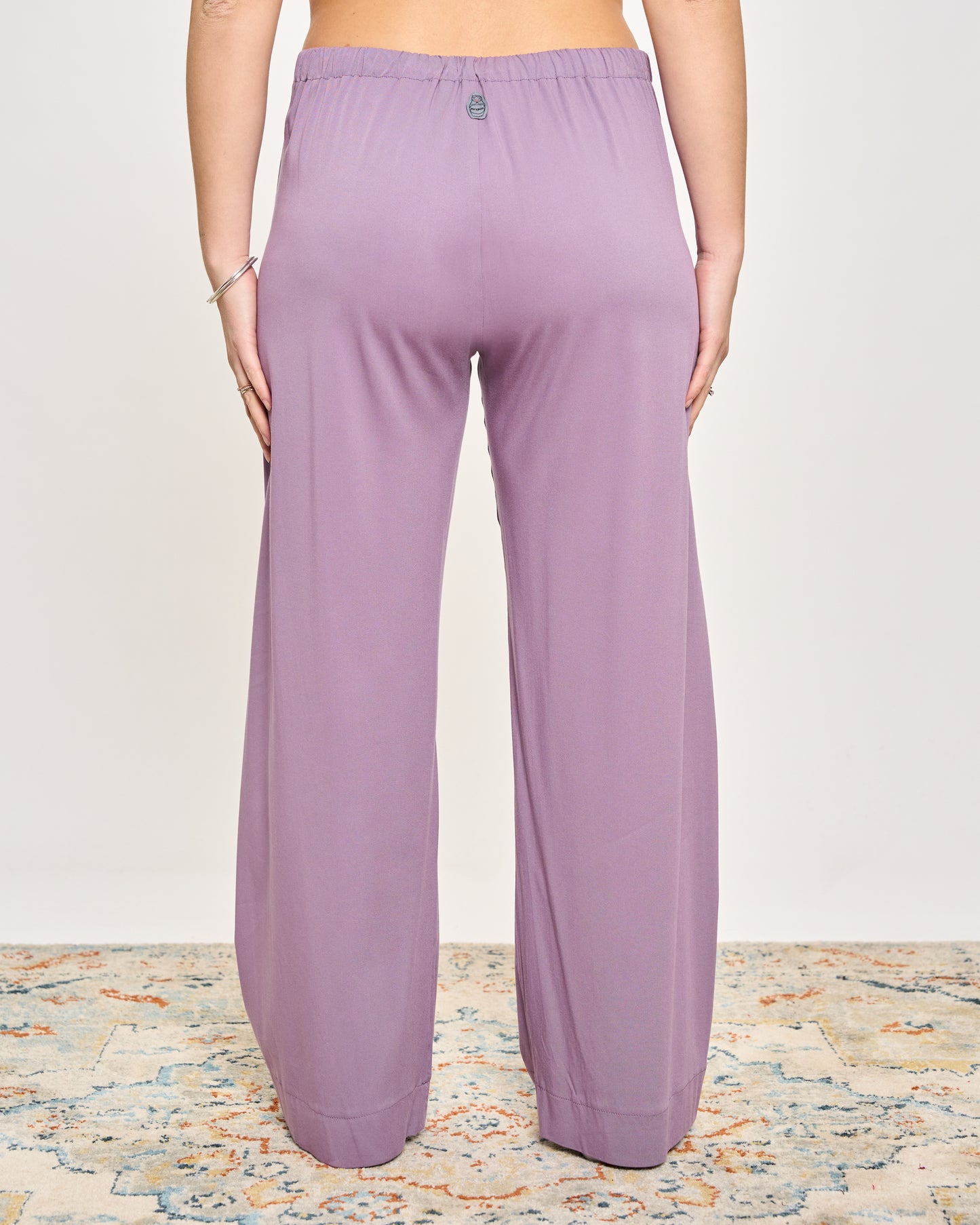 Pantalone Dritto in Viscosa Stretch