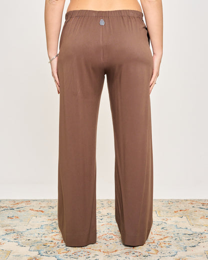 Pantalone Dritto in Viscosa Stretch