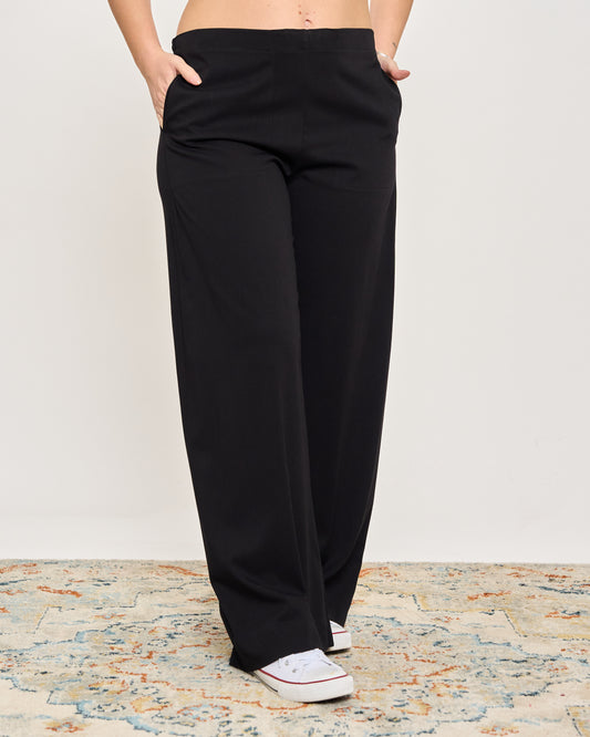 Pantalone Dritto in Viscosa Stretch