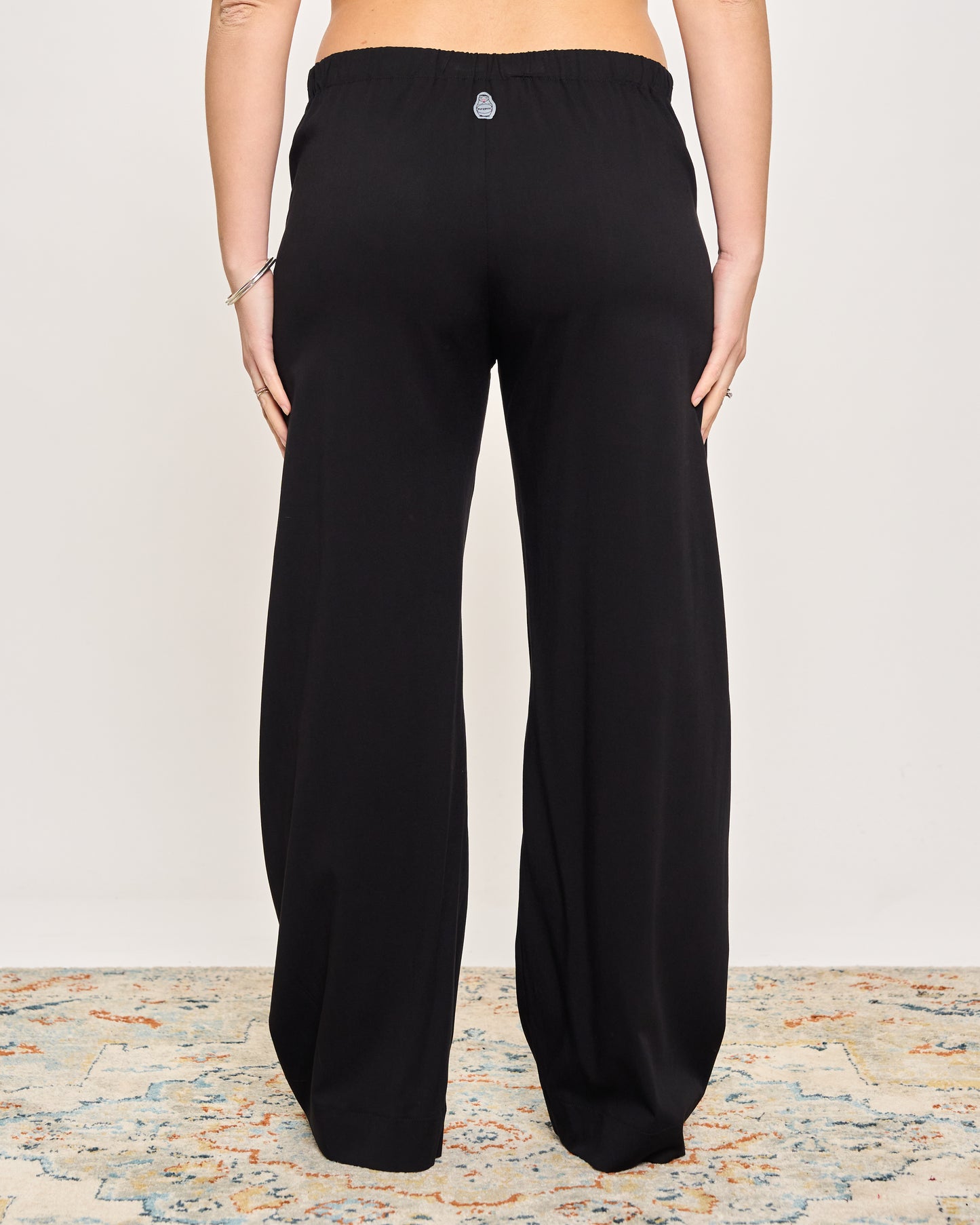 Pantalone Dritto in Viscosa Stretch