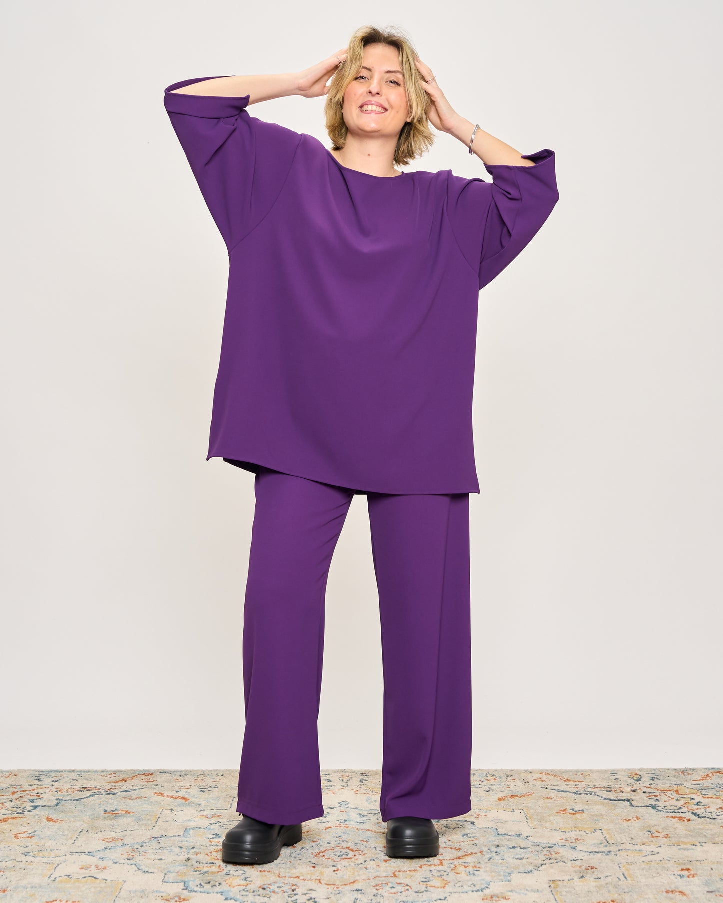 Pantalone Dritto in Cady