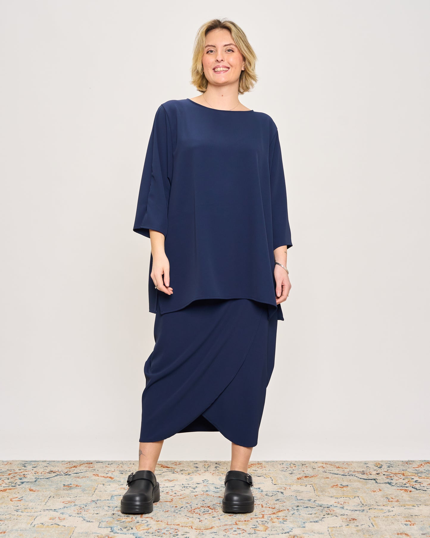 Maxi T-shirt in Cady