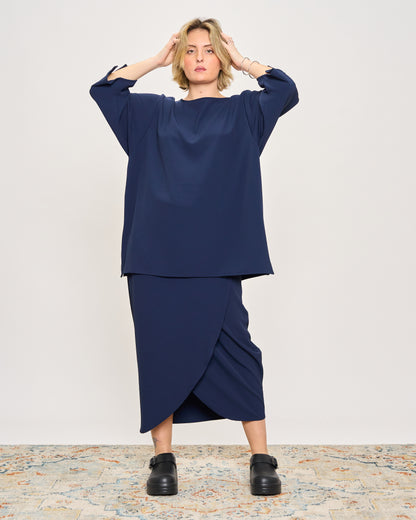 Maxi T-shirt in Cady