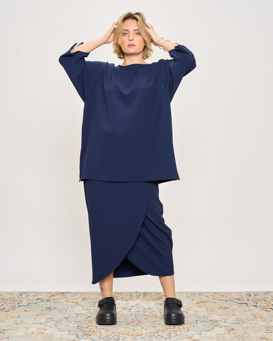 Maxi T-shirt in Cady