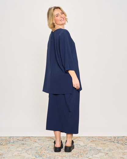 Maxi T-shirt in Cady